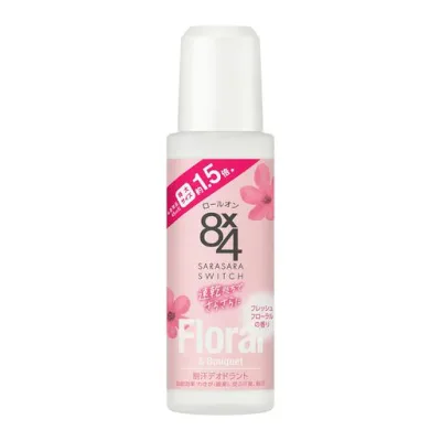 エイトフォー 8x4 ロールオン フレッシュフローラルの香り 特大 68ml 【医薬部外品】 制汗剤 デオドラント 速乾 通常品(45ml)の1.5倍