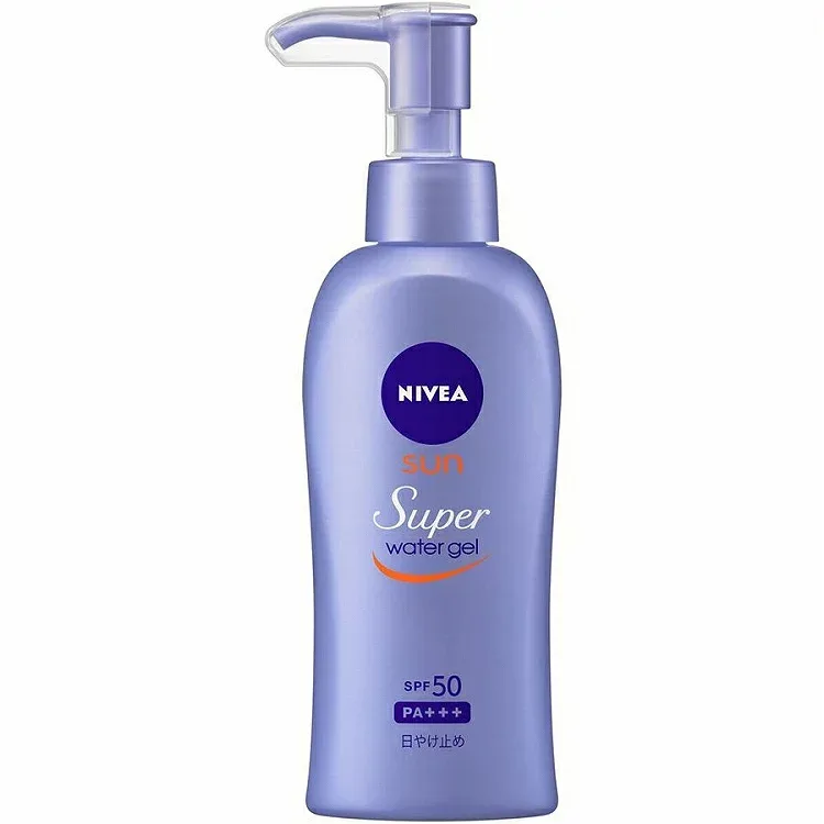 【マラソン中 P5倍】 NIVEA ニベアサン ウォータージェル SPF50 ポンプ 140g SPF50 PA+++ 日焼け止め UVジェル スキンケア ヒアルロン酸 保湿 花王