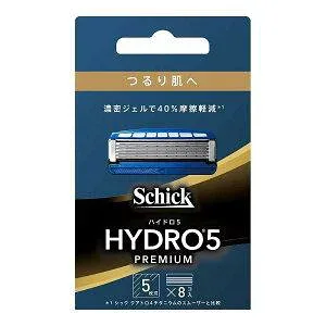 【在庫処分】 【6個セット】 シック ハイドロ5 プレミアム つるり肌へ 替刃 8個入×6セット 5枚刃 替刃 交換 替え刃 カミソリ 剃刀 髭剃り ひげそり T字カミソリ 男性 schick hydro