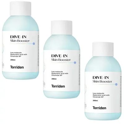 【マラソン中 P5倍】 【3セット】 Torriden トリデン ダイブイン スキンブースター 200ml 導入 化粧水 韓国 5D ヒアルロン酸 3秒 ハリ ツヤ 敏感肌 簡単 ケア 自宅 さっぱり 潤い 美肌 人気 スキンケア 肌荒れ 植物由来 しっとり 爽やか 正規品 ファヘ