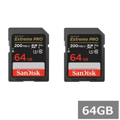 【2セット】 サンディスク SDカード SDXC SDSDXXU-064G-GN4IN Extreme PRO 64GB Sandisk SDXCカード SD Class10 UHS-I カメラ デジカメ ビデオカメラ パソコン 並行輸入品