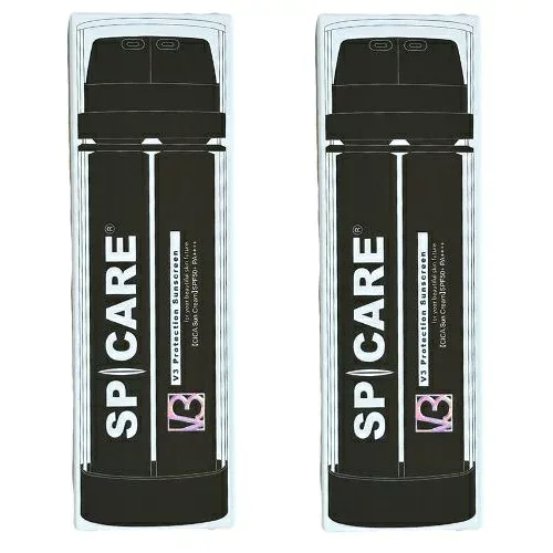 【2セット】 SPICARE V3 プロテクション サンスクリーン SPF50+ PA++++ V3 Protection Sunscreen 日焼け止め 保湿 UVカット フェイス用ハリツヤ 整肌 紫外線 白色 肌色 サロン専売