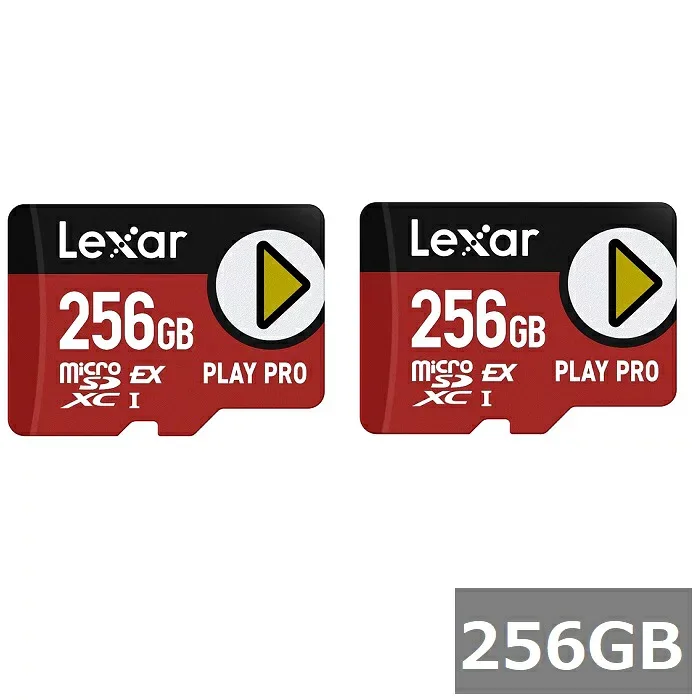 【2セット】 Lexar マイクロSD Expressカード 256GB LMSXPS0256G-BNNNG PLAY PRO レキサー マイクロSDXCカード microSDカード UHS-I ゲーム データ転送 並行輸入品