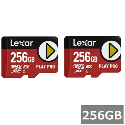 【2セット】 Lexar マイクロSD Expressカード 256GB LMSXPS0256G-BNNNG PLAY PRO レキサー マイクロSDXCカード microSDカード UHS-I ゲーム データ転送 並行輸入品