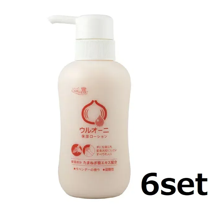 【マラソン中 P5倍】 【6セット】 ケアハート ウルオーニ保湿ローション 300mL ローション ハンドケア 乾燥 手 からだ うるおい 医療 介護 ポンプ式 ラベンダーの香り 弱酸性 タマカワエーザイ 玉川衛材
