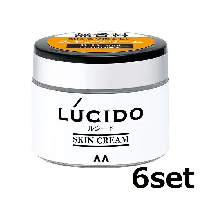 【6セット】 ルシード スキンクリーム 48g スキンケア フェイスクリーム 顔用 保湿 乾燥 無香料 ベタつかない 男性 メンズ LUCIDO マンダム