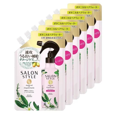 【マラソン中 P5倍】 【6セット】 サロンスタイル ボタニカル トリートメント ヘアウォーター つめかえ 450mL ヘアケア ダメージケア 詰替え 天然 植物由来 うるおい しっとり フローラルハーブの香り 女性 KOSE コーセー