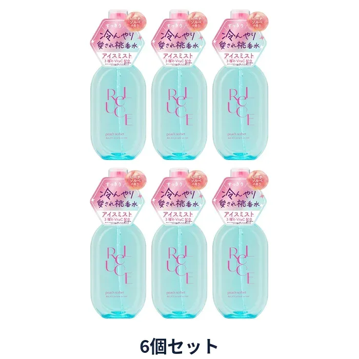 【6セット】 リルーチェ パフュームアイスミスト ピーチソルベ 80ml アイスミスト フレグランス 冷感 夏 桃 ピーチ フレグランスミスト コスメテックスローランド