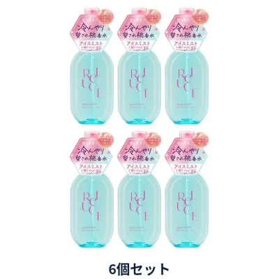 【6セット】 リルーチェ パフュームアイスミスト ピーチソルベ 80ml アイスミスト フレグランス 冷感 夏 桃 ピーチ フレグランスミスト コスメテックスローランド