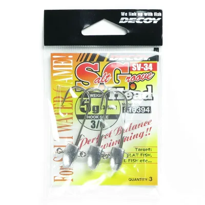 「 カツイチ KATSUICHI S.G.ヘッド SV-34 #3/0-5g 3/16oz 」 【 送料無料 】 【 楽天 月間MVP & 月間優良ショップ ダブル受賞店 】 釣具 釣り具 釣り用品