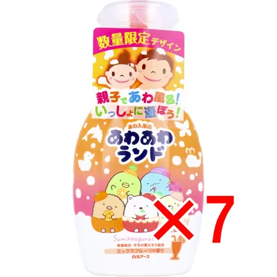 【 まとめ買い7個セット 】 あわあわランド あわ入浴液 すみっコぐらし ミックスフルーツの香り 300mL 【 送料無料 】