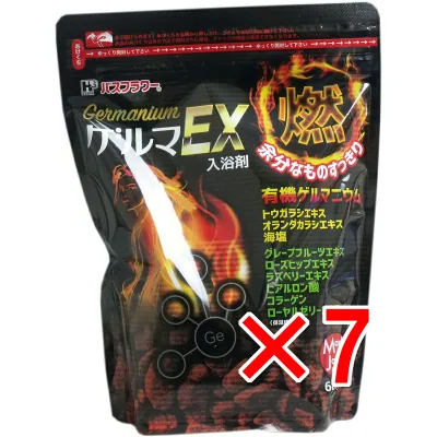 【 まとめ買い7個セット 】 バスフラワー ゲルマEX 入浴剤 600g入 【 送料無料 】