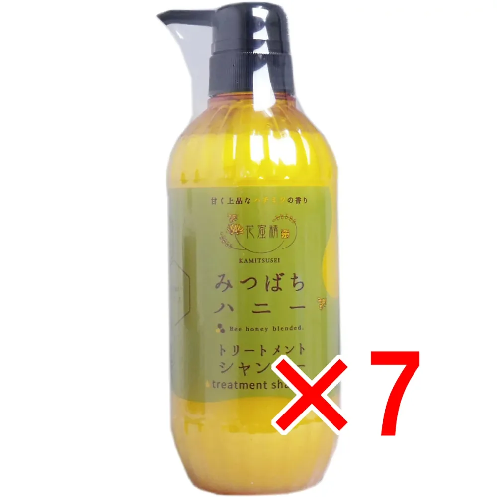 【 まとめ買い7個セット 】 花蜜精 みつばちハニー トリートメントシャンプー 500mL 【 送料無料 】