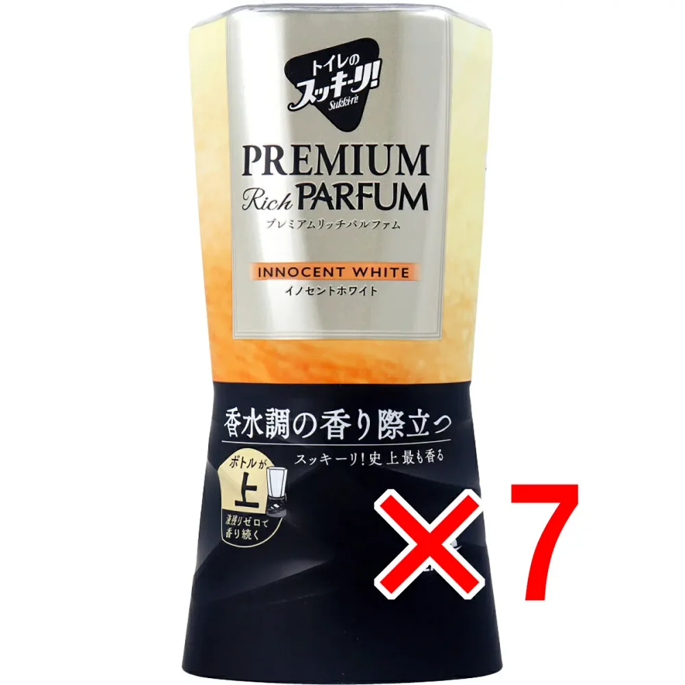 【 まとめ買い7個セット 】 トイレのスッキーリ! Sukki-ri! プレミアムリッチパルファム イノセントホワイト 400mL 【 送料無料 】