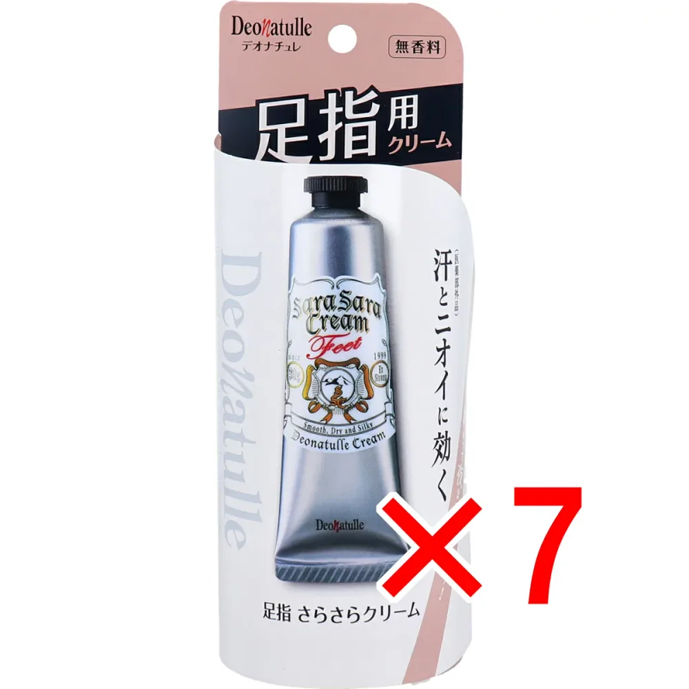 【 まとめ買い7個セット 】 薬用 デオナチュレ 足指さらさらクリーム 無香料 30g 【 送料無料 】