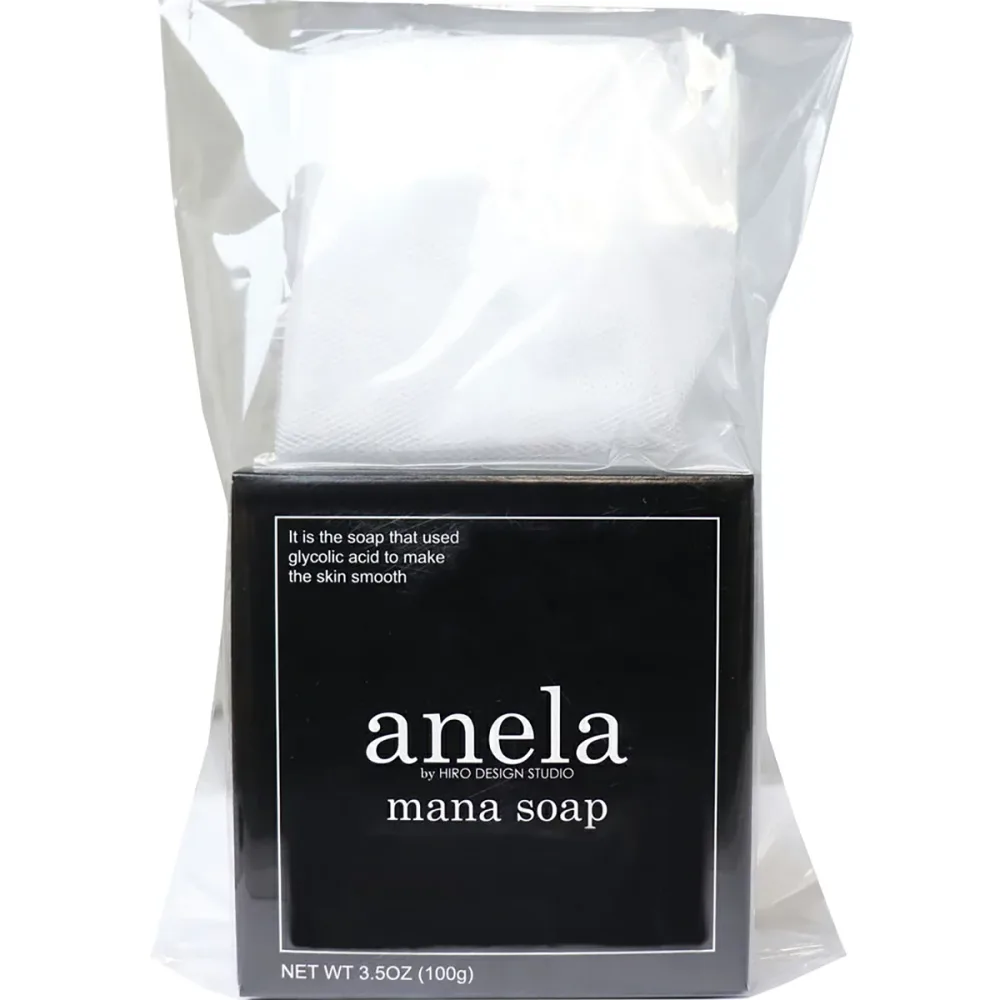 【 まとめ買い10個セット 】 anela アネラ マナソープ(泡立てネット付き) 100g 【 送料無料 】