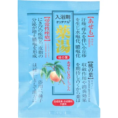 【 まとめ買い5個セット 】 オリヂナル 薬湯 入浴剤 桃の葉 30g 【 送料無料 】