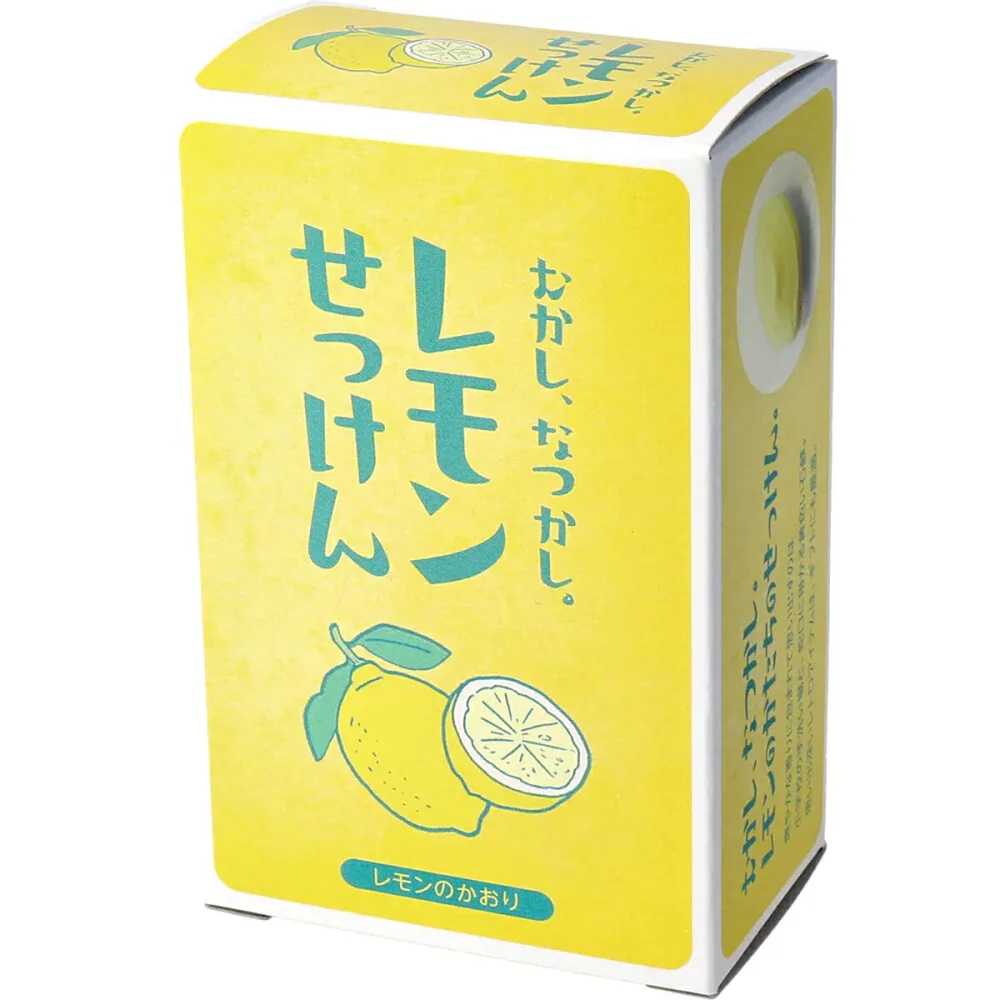 【 まとめ買い12個セット 】 むかし、なつかし。レモンせっけん レモンのかおり 85g 1個入 【 送料無料 】