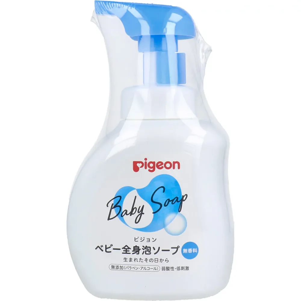 【 まとめ買い17個セット 】 ピジョン ベビー全身泡ソープ 無香料 本体 500mL 【 送料無料 】