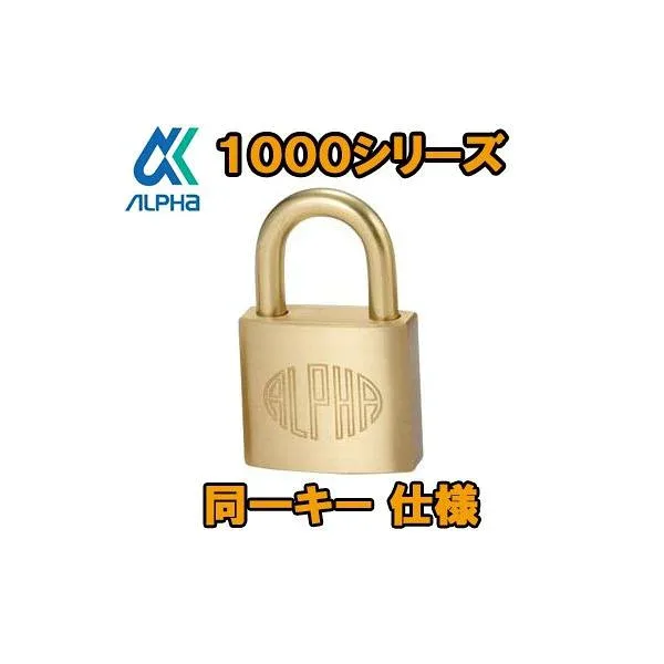 アルファ ALPHA 南京錠 1000-50mm 同一キー 40E0050 同鍵No 関西No