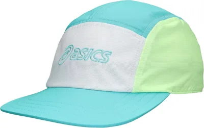 アシックス asics 3013B331 ランニング5パネルキャップ ENERGY AQUA/WHITE アクセサリー(ユニ)
