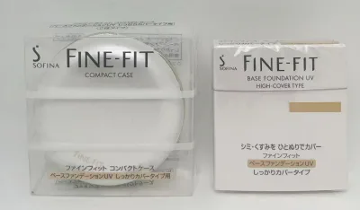 花王 ソフィーナ ファインフィット ベースファンデションUV しっかりカバータイプ ケース付きセット 115 N
