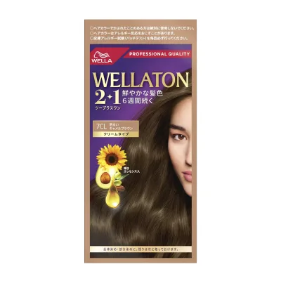 【医薬部外品】ウエラトーン2+1 クリームタイプ 7CL 明るいキャメルブラウン 60g+60g+7.3ml 【2個セット】