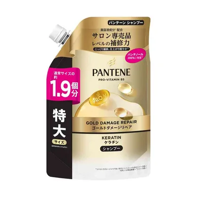 P&G パンテーン ゴールドダメージリペア シャンプー 詰替 特大 500g 【3個セット】