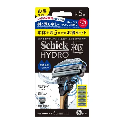 シック ハイドロ 極 普通肌 コンボパック 本体+刃5コ