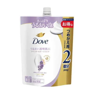 ユニリーバ ダヴ ボディウォッシュ ラベンダー&オーツミルク つめかえ用 600g【2個セット】
