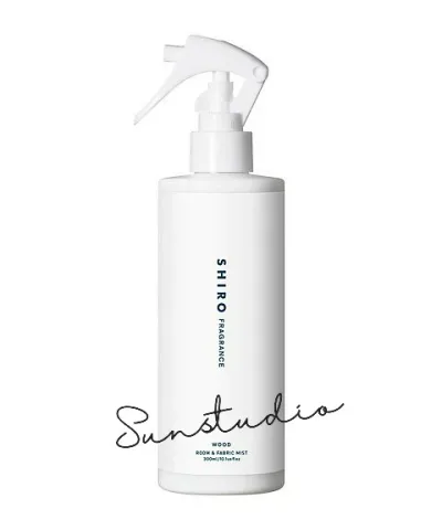 shiro シロ ウッド ルーム&ファブリックミスト 300mL|ナチュラルフレグランスミスト 正規品 ファブリックケア スプレー リラックス空間ミスト シロ ナチュラルルームフレグランス