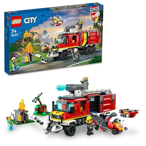 レゴ(LEGO) シティ 消防指令トラック おもちゃ 玩具 誕生日 プレゼント ブロック 男の子 女の子 子供 7歳 8歳 9歳 小学生 街づく