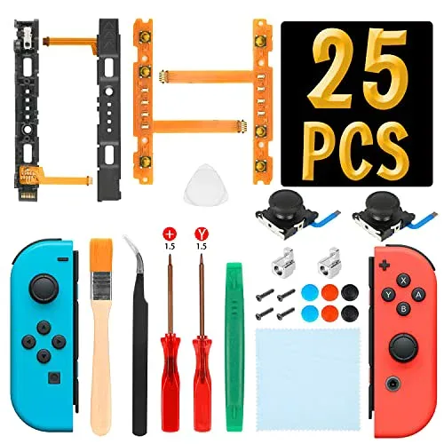 L'QECTED製 switch コントローラー 修理キット NS Joy-con専用 スイッチ ジョイコン修理パーツ(ジョイコン 修理 sl