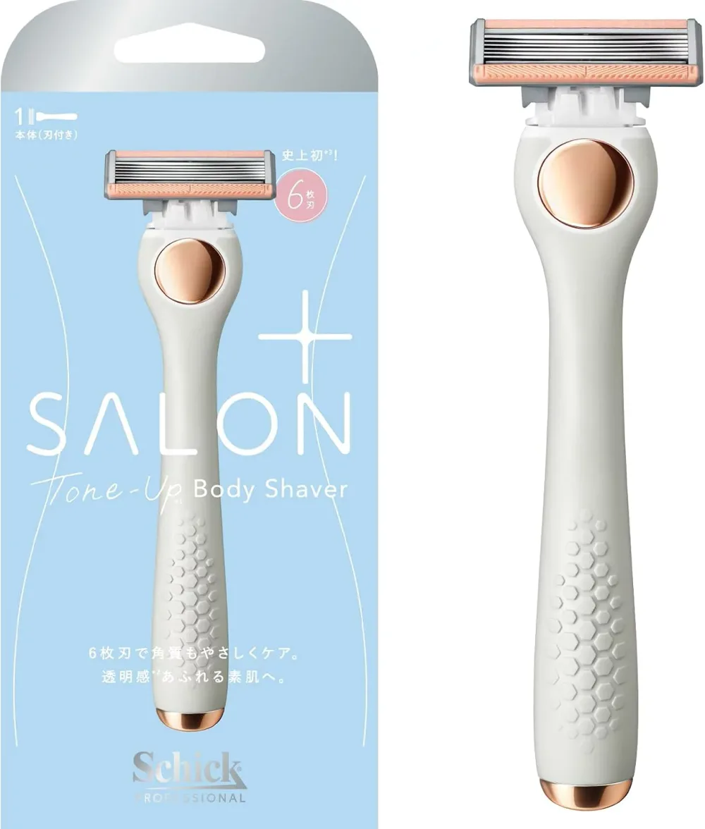 SalonPlus Schick(シック) サロンプラス トーンアップ ボディシェーバー ホルダー(刃付き) カミソリ 4891228316686