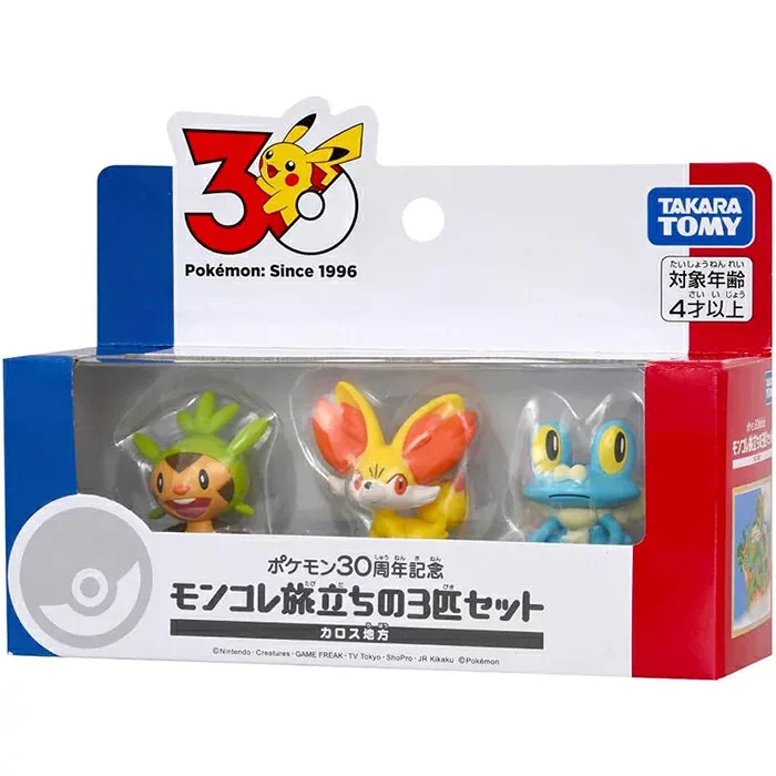 ポケットモンスター ポケモン30周年記念 モンコレ旅立ちの3匹セット カロス地方 | タカラトミーアーツ TAKARATOMY A.R.T.S ポケモン 30周年記念