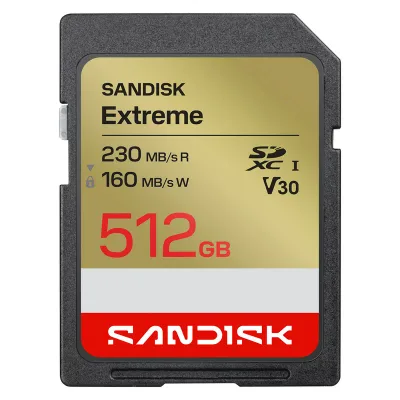Sandisk SD Extreme SDメモリーカード UHS-I対応 512GB SDSDXV9-512G-GHQIN