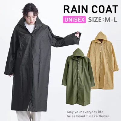 レインコート レディース メンズ カッパ 雨具 収納袋つき ロング丈 レインウェア フード付き 通勤 通学 野外フェス レジャー おしゃれ 大人用 Gloria GSZ2164