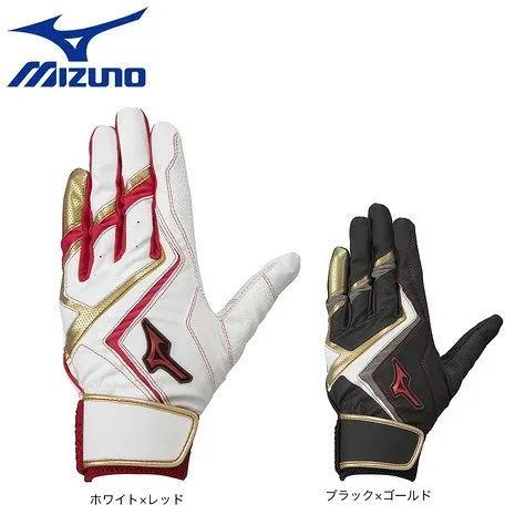 ミズノ(MIZUNO)(メンズ)バッティンググローブ 両手用 野球 ウィルドライブ レッド 1EJEA240
