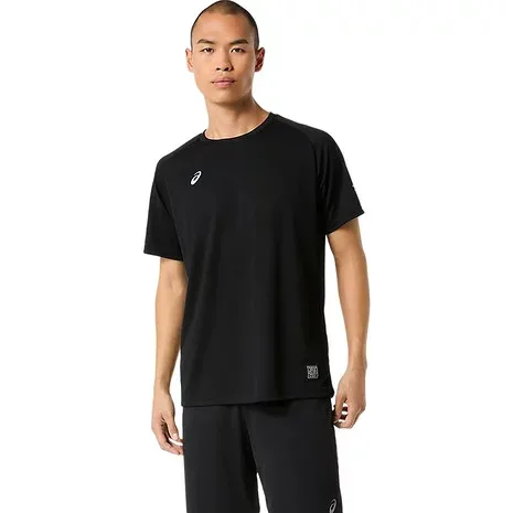 アシックス(ASICS)(メンズ、レディース)バレーボールウェア ドライロゴグラフィックTシャツ 2033C184.001