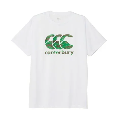 カンタベリー(canterbury)(メンズ、レディース)ラグビーウェア ショートスリーブ グラスパターンロゴティー RGM32654 W