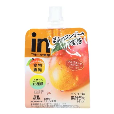森永(Morinaga)(メンズ、レディース、キッズ)inゼリー フルーツ食感 マンゴー味 150g 36JMM60104