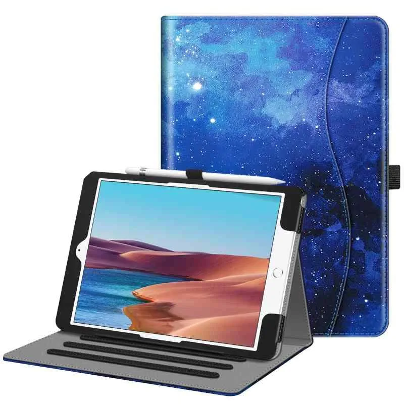 Fintie iPad 10.2用ケース 第9/8/7世代 2021/2020/2019 保護カバー 2つ折スタンド マルチ視角(柄 x 星空)
