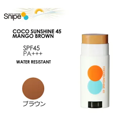 送料無料 Snipe スナイプ 日焼け止め 紫外線対策 UV REEFSAFE メール便発送●COCO SUNSHINE 45 MANGO BROWN ココサンシャイン マンゴーブラウン