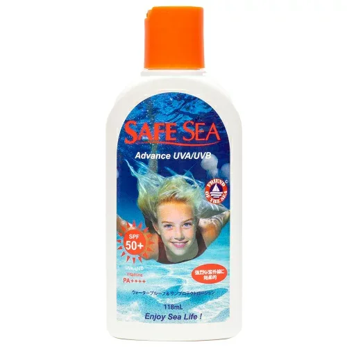 SAFE SEA Advanced EU Regulation 50+ Jellyfish Repellent Waterproof Sun Protection Lotion