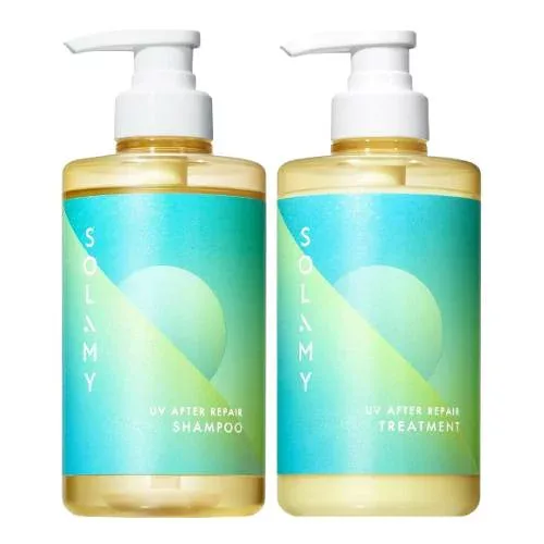 SOLAMY ソラミー アフターリペア ヘアケア トライアル シャンプー 本体 400ml+SOLAMY ソラミー アフターリペア ヘアケア トライアル トリートメント 本体 400ml×1 4571607691954 4571607691961 /
