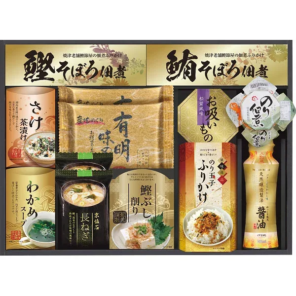 和風惣菜 詰め合わせ 【送料無料】|白子のり&マルコメ 和風詰合せ| 法事 香典返し 葬儀返礼 お返し 快気祝い 新築内祝い 引き出物 成人の日 お中元 お歳暮 友人 上司 親戚