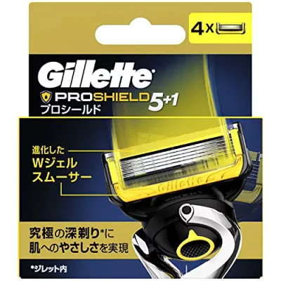 Gillette ジレット プロシールド 替刃4コ入 送料無料