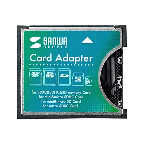サンワサプライ(Sanwa Supply) SDXC用CF変換アダプタ ADR-SDCF1N 送料無料