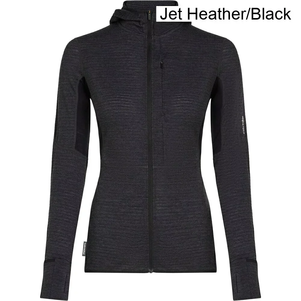 (取寄) アイスブレーカー メリノブレンド200リアルフリースディセンダーロングスリーブジップフーディー - レディース icebreaker Merino Blend 200 RealFleece Descender Long-Sleeve Zip Hoodie - Women's