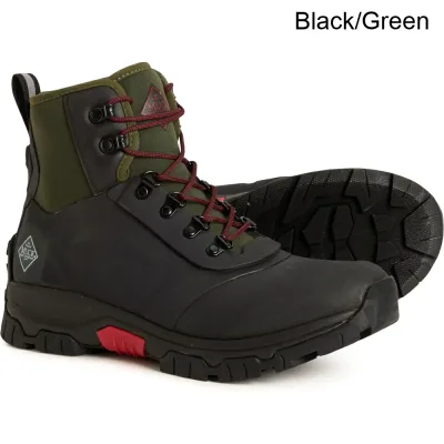 (取寄) マック メンズ マック アペック レース アップ ブーツ - ウォータープルーフ, インサレーテッド Muck men Apex Lace Up Boots - Waterproof, Insulated (For Men) Black/Green
